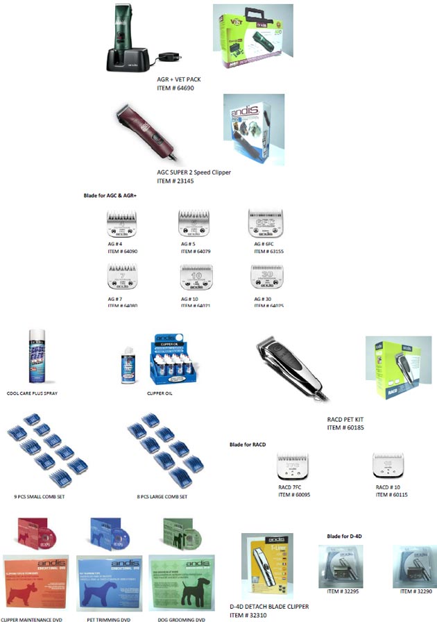 ANDIS, Peralatan Grooming Profesional