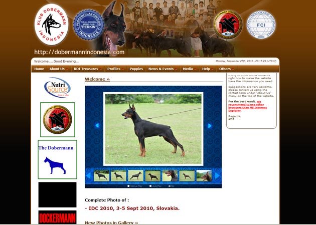 Situs Resmi Klub Dobermann Indonesia