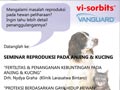Seminar Reproduksi Pada Anjing & Kucing