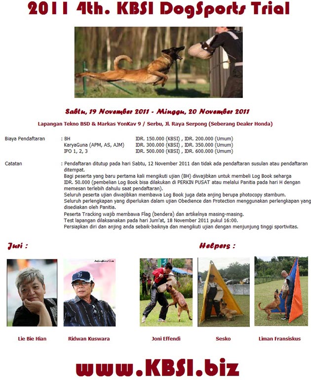 4th KBSI Dog Sports Trial