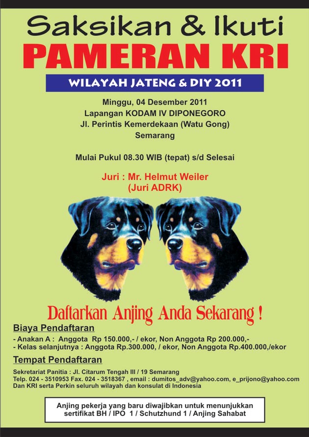 Pameran Rottweiler Jateng & DIY