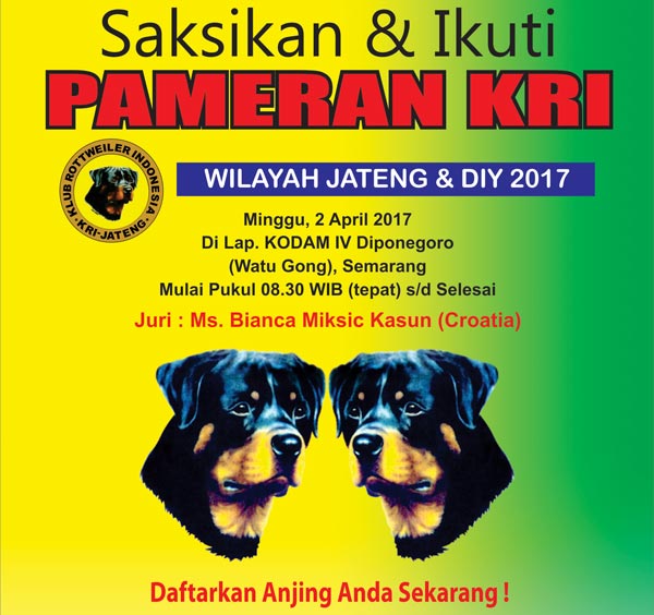 Pameran Anjing Rottweiler Jateng & DIY 2017