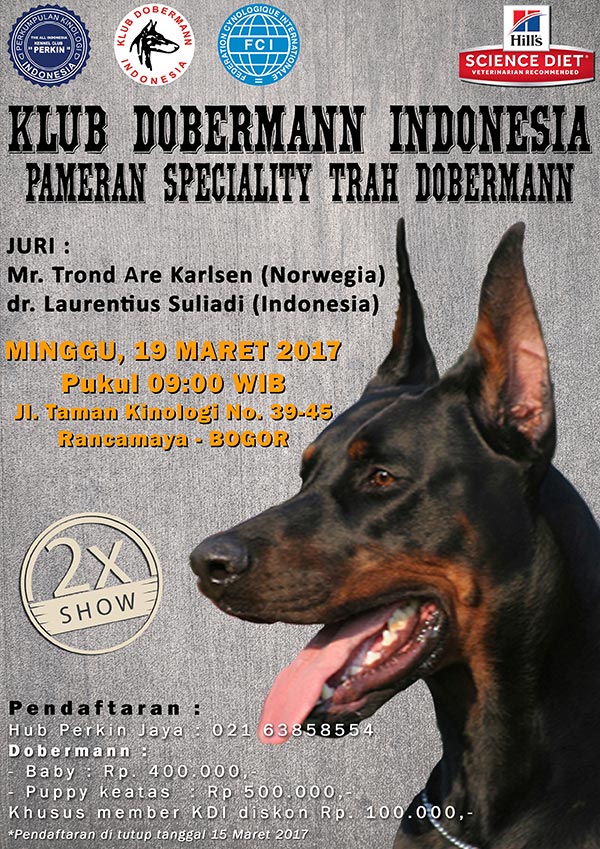 Pameran Anjing Doberman Speciality  