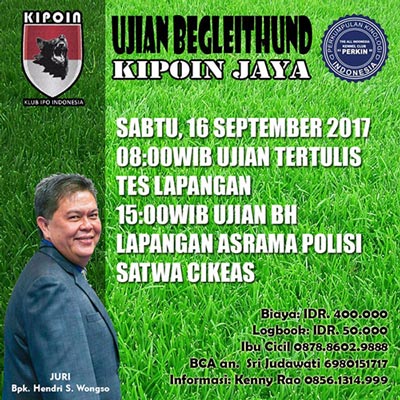 Ujian BH (Begleithund) KIPOIN Jaya