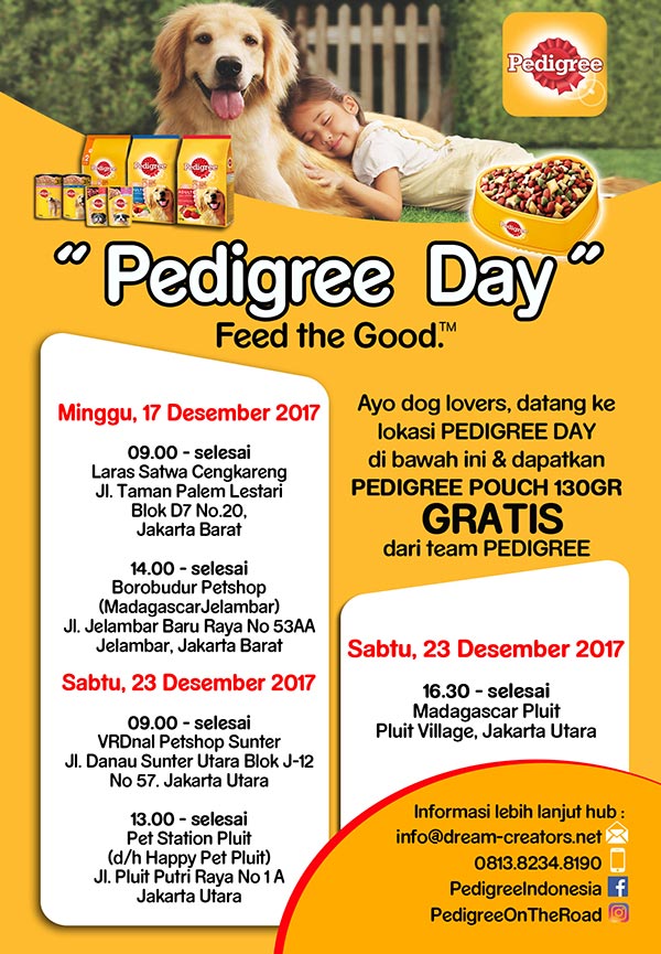 Pedigree Day : GRATIS Dog Food & Souvenir