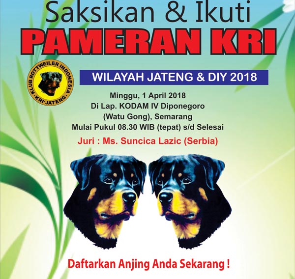 Pameran Anjing Rottweiler Jateng & Jogjakarta