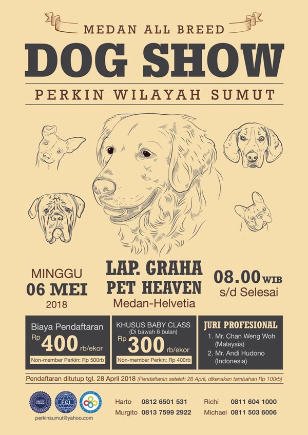 Pameran Anjing Medan All Breed Dog Show 2018