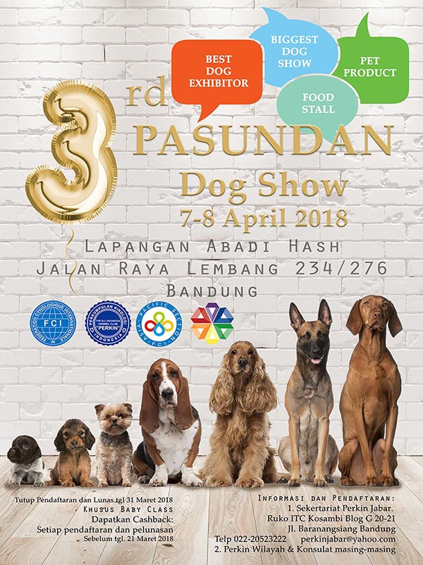 Pameran Anjing Bandung 3nd Pasundan Dog Show 