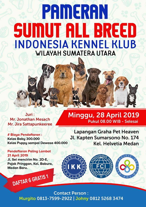 Pameran Anjing All Breed Sumatra Utara 2019 