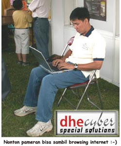 Koneksi Internet Broadband Gratis Di PAMNAS PERKIN 2006