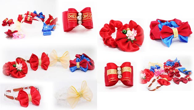 Canine's Beauty Collar & Ribbon