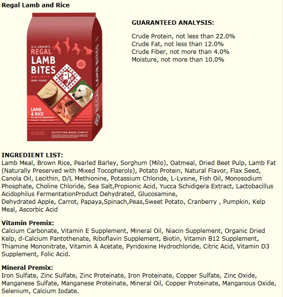 Regal Lamb & Brown Rice: Formula Untuk Anjing Sakit Kulit & Alergi