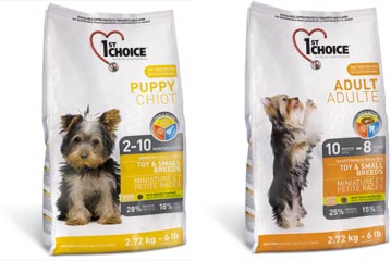 1st Choice: Formula Khusus Toy & Small Breeds 