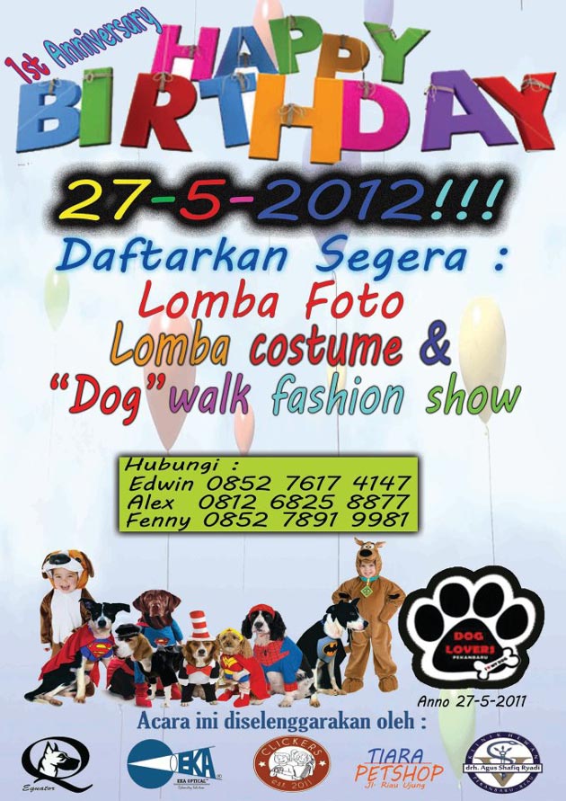 HUT 1 Pekanbaru Dog Lovers Community