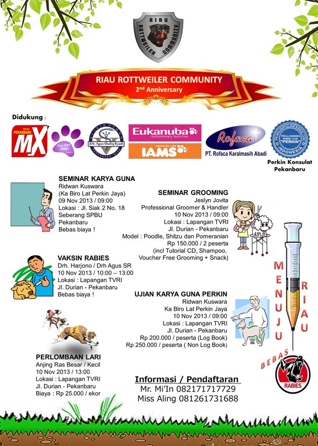 Acara Penggemar Anjing Pekanbaru