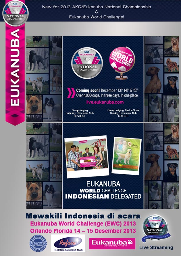 Dukung Indonesia di Eukanuba World Challenge 2013
