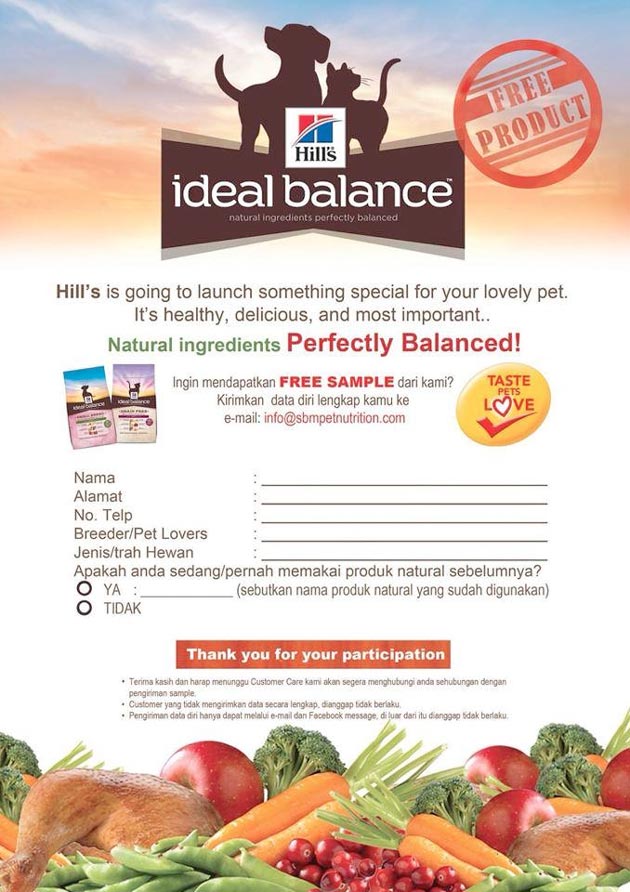 Good News - Free Ideal Balance Product Sample