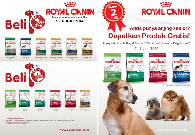 Promo Khusus Royal Canin di The Great Jakarta Dog Show