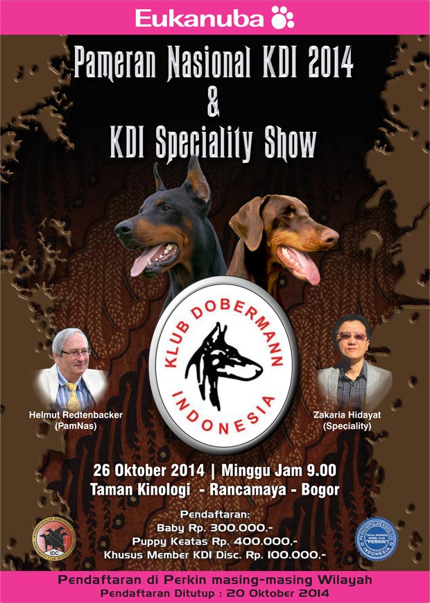 Pameran Nasional Klub Dobermann Indonesia 2014