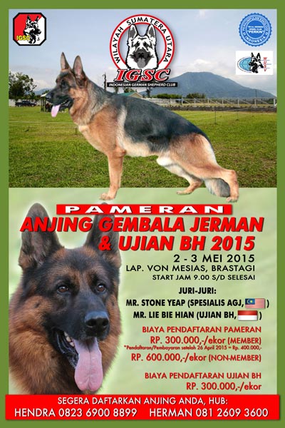 Pameran Anjing Herder & Ujian BH Medan 2015