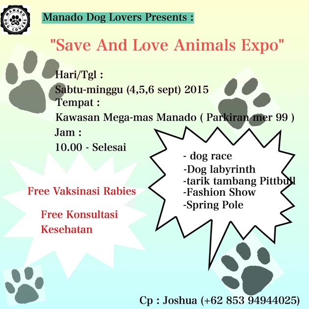Manado Dog Lovers Present : Save & Love Animals