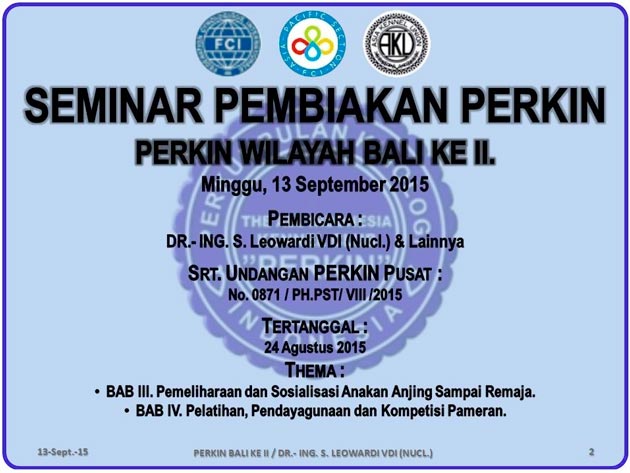 Seminar Pembiakan II Perkin Bali