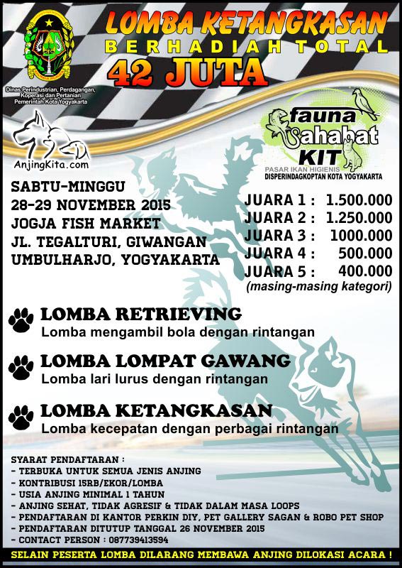 Lomba Ketangkasan Anjing Berhadiah Rp.42 Juta